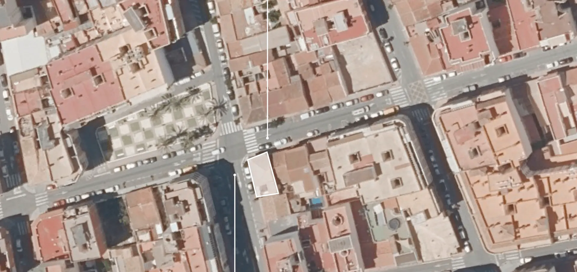 Ubicación del edificio: San Policarpo esquina San Pascual